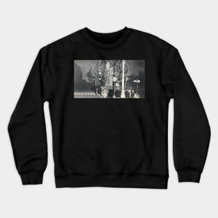 Bow Church Nightime East London England Crewneck Sweatshirt